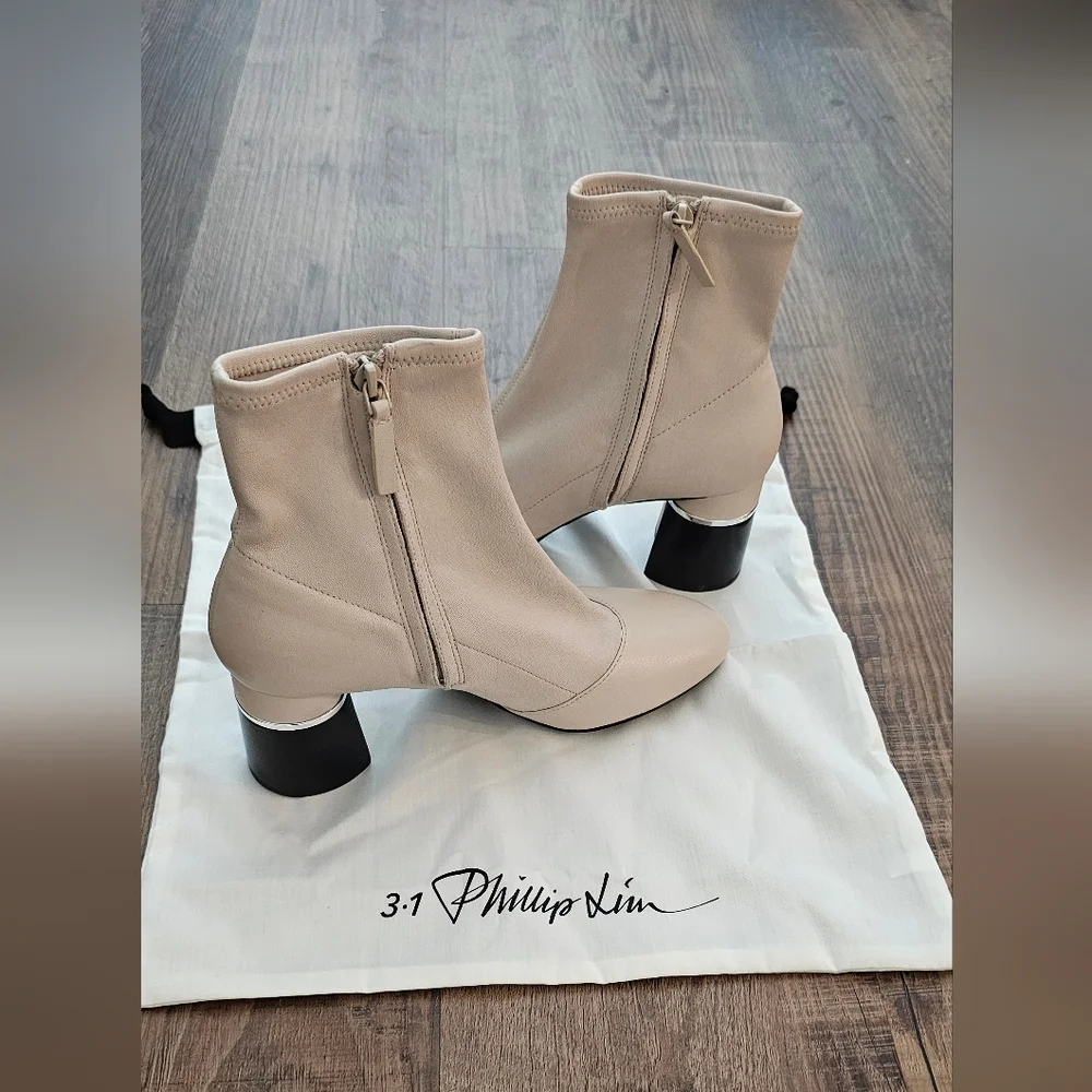 3.1 Philip Lim Grey/Beige Boots sz 39 - new without box - Picture 2 of 6